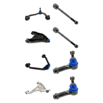 Mevotech® - Supreme™ Front Lower and Upper Control Arm with Ball Joint and Tie Rod End Kit
