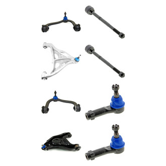 Mevotech® - Supreme™ Front Lower and Upper Control Arm with Ball Joint and Tie Rod End Kit