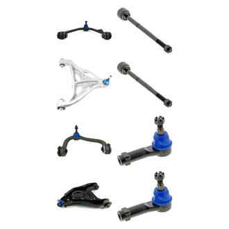Mevotech® - Supreme™ Front Lower and Upper Control Arm with Ball Joint and Tie Rod End Kit