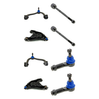 Mevotech® - Supreme™ Front Lower and Upper Control Arm with Ball Joint and Tie Rod End Kit