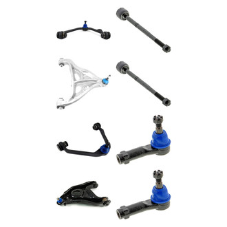 Mevotech® - Supreme™ Front Lower and Upper Control Arm with Ball Joint and Tie Rod End Kit
