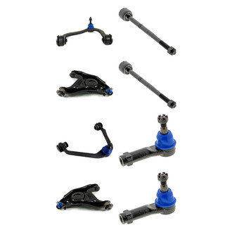Mevotech® - Supreme™ Front Lower and Upper Control Arm with Ball Joint and Tie Rod End Kit