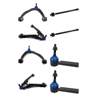 Mevotech® - Supreme™ Front Lower and Upper Control Arm with Ball Joint and Tie Rod End Kit