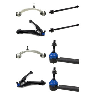 Mevotech® - Supreme™ Front Lower and Upper Control Arm with Ball Joint and Tie Rod End Kit