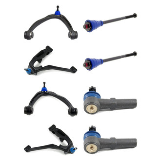 Mevotech® - Supreme™ Front Lower and Upper Control Arm with Ball Joint and Tie Rod End Kit