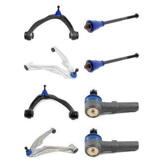 Mevotech® - Supreme™ Front Lower and Upper Control Arm with Ball Joint and Tie Rod End Kit