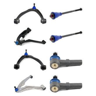 Mevotech® - Supreme™ Front Lower and Upper Control Arm with Ball Joint and Tie Rod End Kit