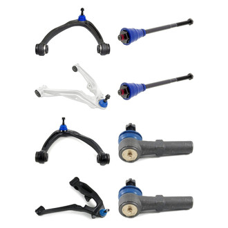 Mevotech® - Supreme™ Front Lower and Upper Control Arm with Ball Joint and Tie Rod End Kit