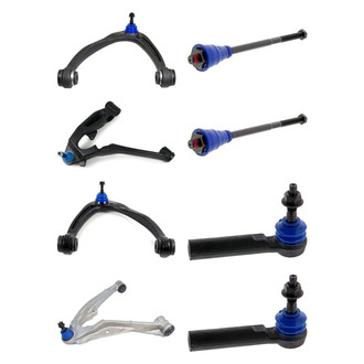 Mevotech® - Supreme™ Front Lower and Upper Control Arm with Ball Joint and Tie Rod End Kit