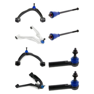 Mevotech® - Supreme™ Front Lower and Upper Control Arm with Ball Joint and Tie Rod End Kit