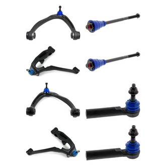 Mevotech® - Supreme™ Front Lower and Upper Control Arm with Ball Joint and Tie Rod End Kit