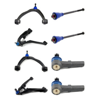 Mevotech® - Supreme™ Front Lower and Upper Control Arm with Ball Joint and Tie Rod End Kit