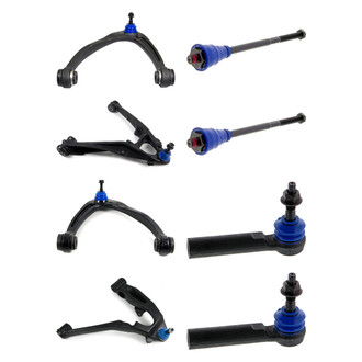 Mevotech® - Supreme™ Front Lower and Upper Control Arm with Ball Joint and Tie Rod End Kit