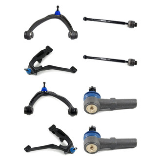 Mevotech® - Supreme™ Front Lower and Upper Control Arm with Ball Joint and Tie Rod End Kit
