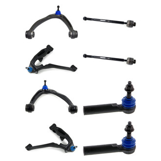 Mevotech® - Supreme™ Front Lower and Upper Control Arm with Ball Joint and Tie Rod End Kit