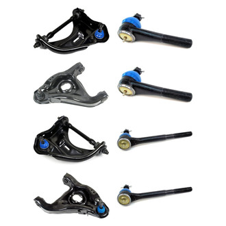 Mevotech® - Supreme™ Front Lower and Upper Control Arm with Ball Joint and Tie Rod End Kit