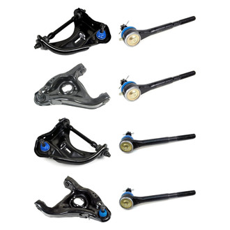 Mevotech® - Supreme™ Front Lower and Upper Control Arm with Ball Joint and Tie Rod End Kit