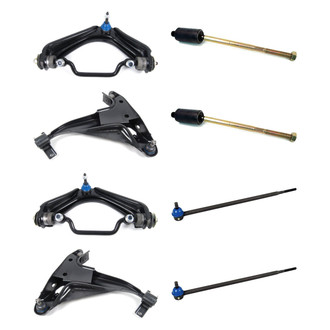 Mevotech® - Supreme™ Front Lower and Upper Control Arm with Ball Joint and Tie Rod End Kit