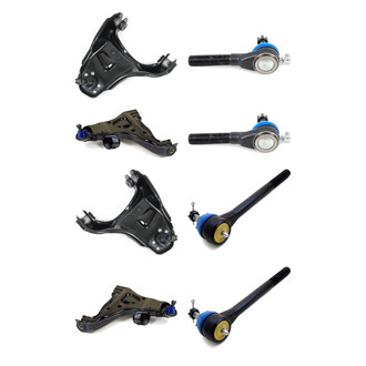 Mevotech® - Supreme™ Front Lower and Upper Control Arm with Ball Joint and Tie Rod End Kit