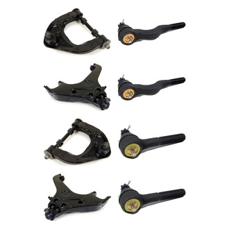 Mevotech® - Supreme™ Front Lower and Upper Control Arm with Ball Joint and Tie Rod End Kit