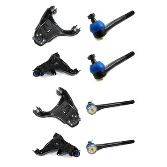 Mevotech® - Supreme™ Front Lower and Upper Control Arm with Ball Joint and Tie Rod End Kit