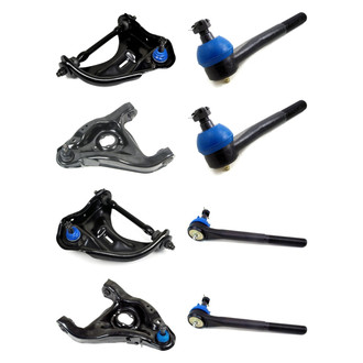 Mevotech® - Supreme™ Front Lower and Upper Control Arm with Ball Joint and Tie Rod End Kit