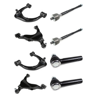 Mevotech® - Supreme™ Front Lower and Upper Control Arm with Ball Joint and Tie Rod End Kit
