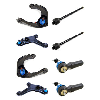 Mevotech® - Supreme™ Front Lower and Upper Control Arm with Ball Joint and Tie Rod End Kit