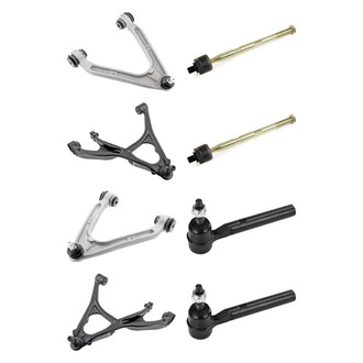 Mevotech® - Supreme™ Front Lower and Upper Control Arm with Ball Joint and Tie Rod End Kit