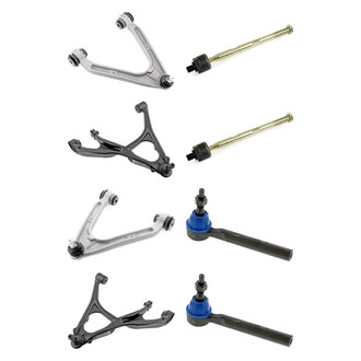 Mevotech® - Supreme™ Front Lower and Upper Control Arm with Ball Joint and Tie Rod End Kit