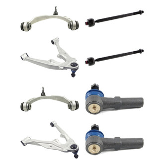 Mevotech® - Supreme™ Front Lower and Upper Control Arm with Ball Joint and Tie Rod End Kit