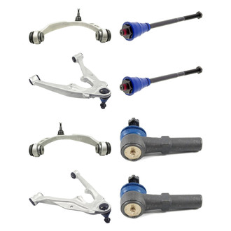 Mevotech® - Supreme™ Front Lower and Upper Control Arm with Ball Joint and Tie Rod End Kit