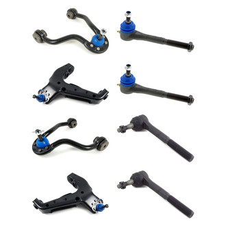 Mevotech® - Supreme™ Front Lower and Upper Control Arm with Ball Joint and Tie Rod End Kit