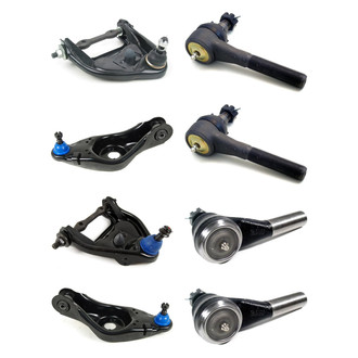 Mevotech® - Supreme™ Front Lower and Upper Control Arm with Ball Joint and Tie Rod End Kit