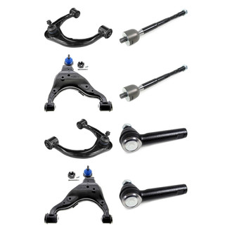Mevotech® - Supreme™ Front Lower and Upper Control Arm with Ball Joint and Tie Rod End Kit