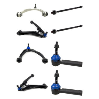 Mevotech® - Supreme™ Front Lower and Upper Control Arm with Ball Joint and Tie Rod End Kit
