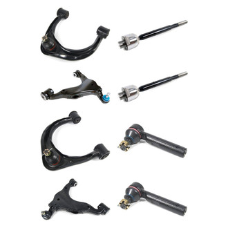 Mevotech® - Supreme™ Front Lower and Upper Control Arm with Ball Joint and Tie Rod End Kit