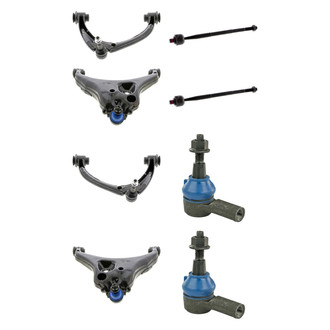 Mevotech® - Supreme™ Front Lower and Upper Control Arm with Ball Joint and Tie Rod End Kit
