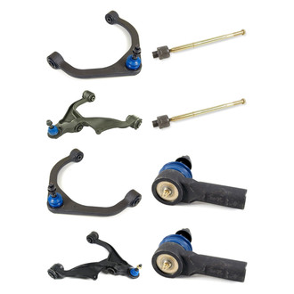Mevotech® - Supreme™ Front Lower and Upper Control Arm with Ball Joint and Tie Rod End Kit