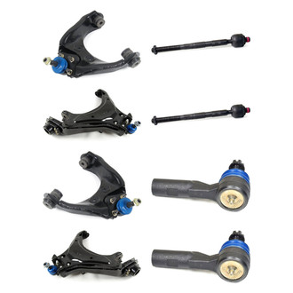 Mevotech® - Supreme™ Front Lower and Upper Control Arm with Ball Joint and Tie Rod End Kit