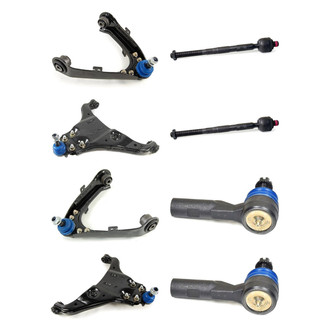 Mevotech® - Supreme™ Front Lower and Upper Control Arm with Ball Joint and Tie Rod End Kit