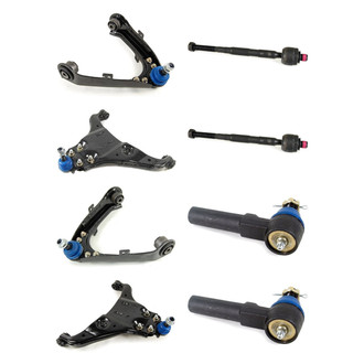 Mevotech® - Supreme™ Front Lower and Upper Control Arm with Ball Joint and Tie Rod End Kit