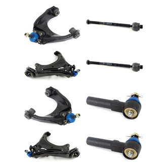 Mevotech® - Supreme™ Front Lower and Upper Control Arm with Ball Joint and Tie Rod End Kit
