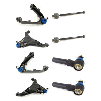 Mevotech® - Supreme™ Front Lower and Upper Control Arm with Ball Joint and Tie Rod End Kit