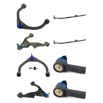 Mevotech® - Supreme™ Front Lower and Upper Control Arm with Ball Joint and Tie Rod End Kit