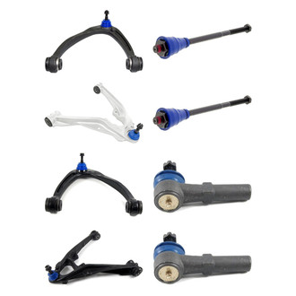 Mevotech® - Supreme™ Front Lower and Upper Control Arm with Ball Joint and Tie Rod End Kit