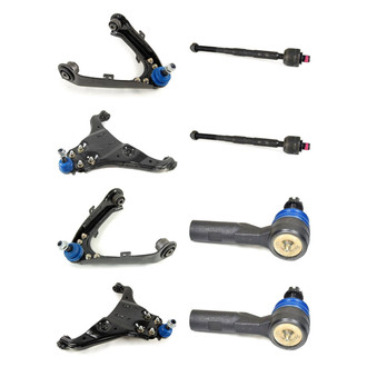 Mevotech® - Supreme™ Front Lower and Upper Control Arm with Ball Joint and Tie Rod End Kit