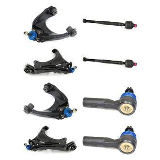 Mevotech® - Supreme™ Front Lower and Upper Control Arm with Ball Joint and Tie Rod End Kit