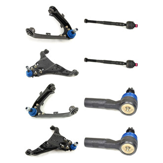 Mevotech® - Supreme™ Front Lower and Upper Control Arm with Ball Joint and Tie Rod End Kit
