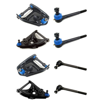 Mevotech® - Supreme™ Front Lower and Upper Control Arm with Ball Joint and Tie Rod End Kit